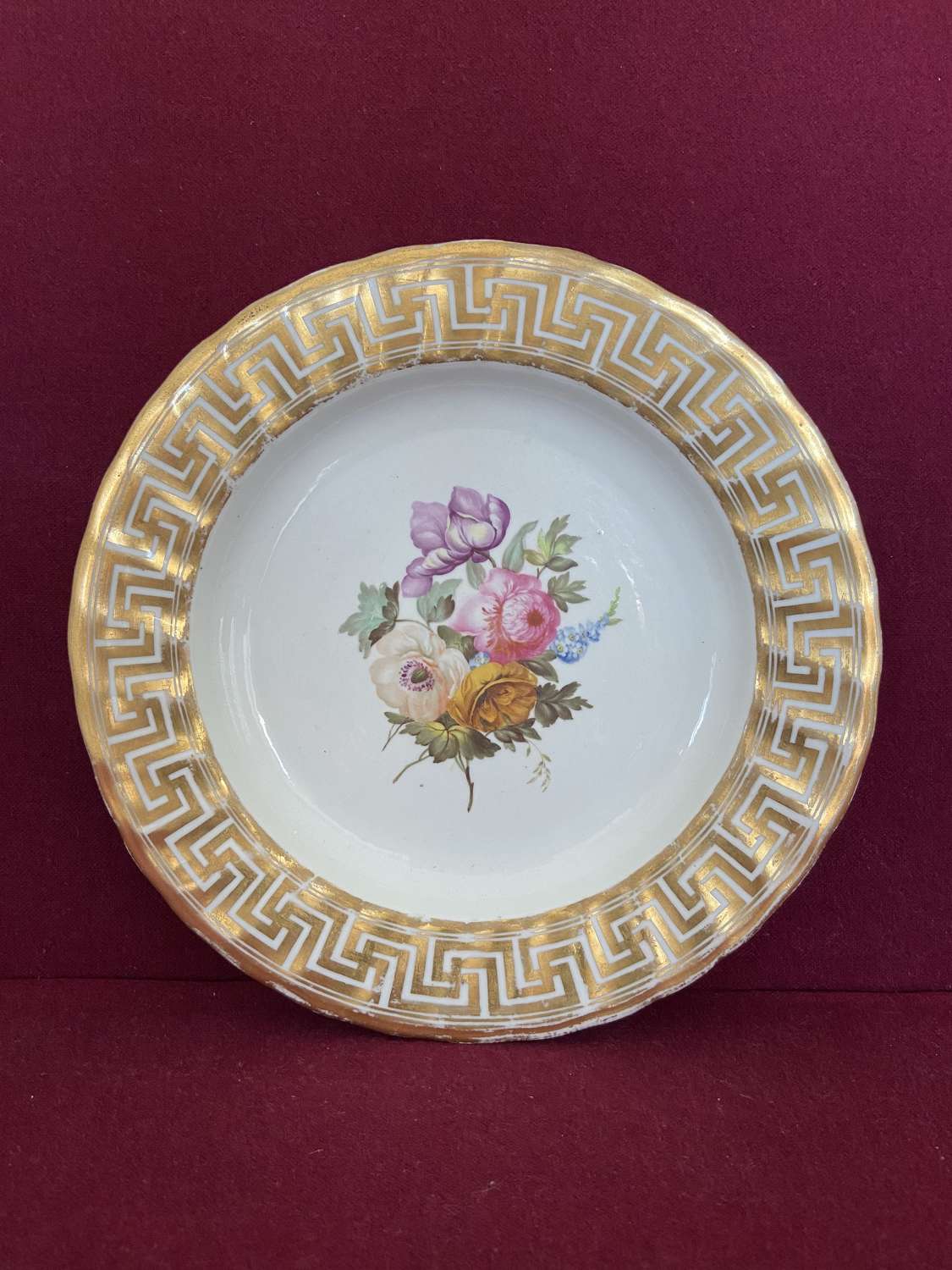 A fine Derby porcelain dessert plate c.1790-1800
