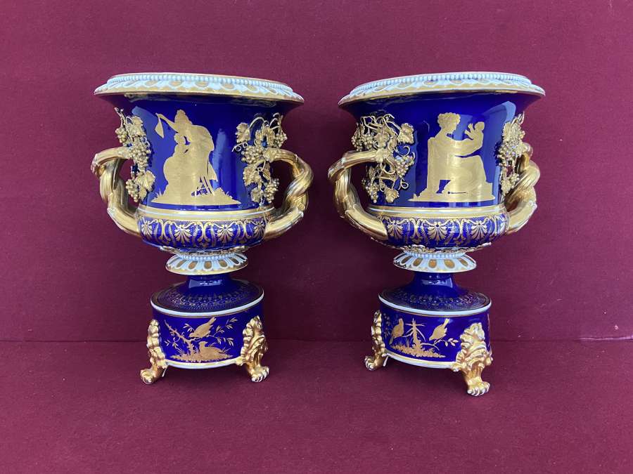 A pair of Derby Sideboard Vases c.1825