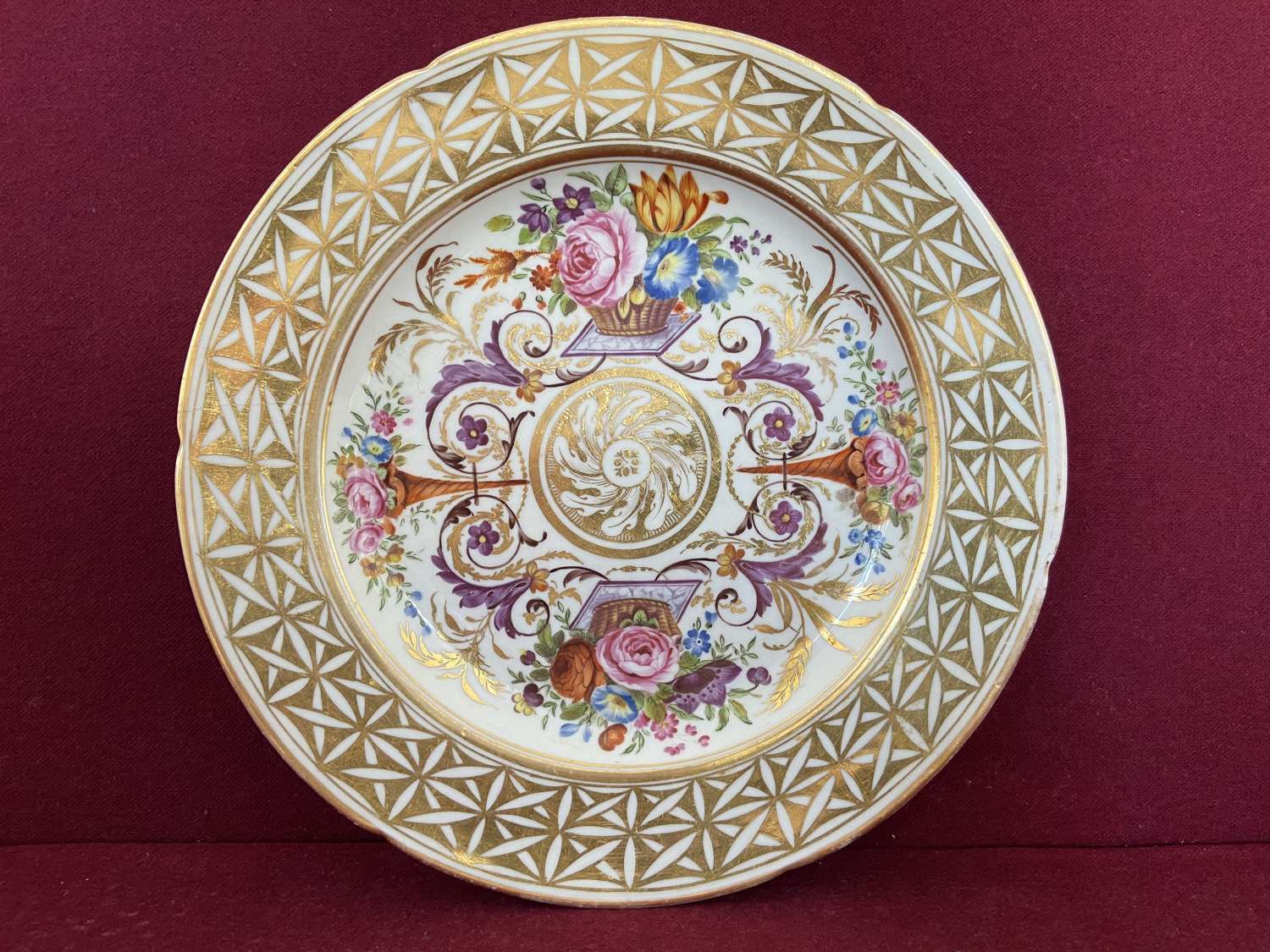 A Coalport porcelain Plate c.1810