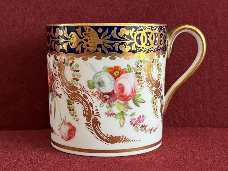 A John Rose Coalport Porcelain Coffee Can c.1815