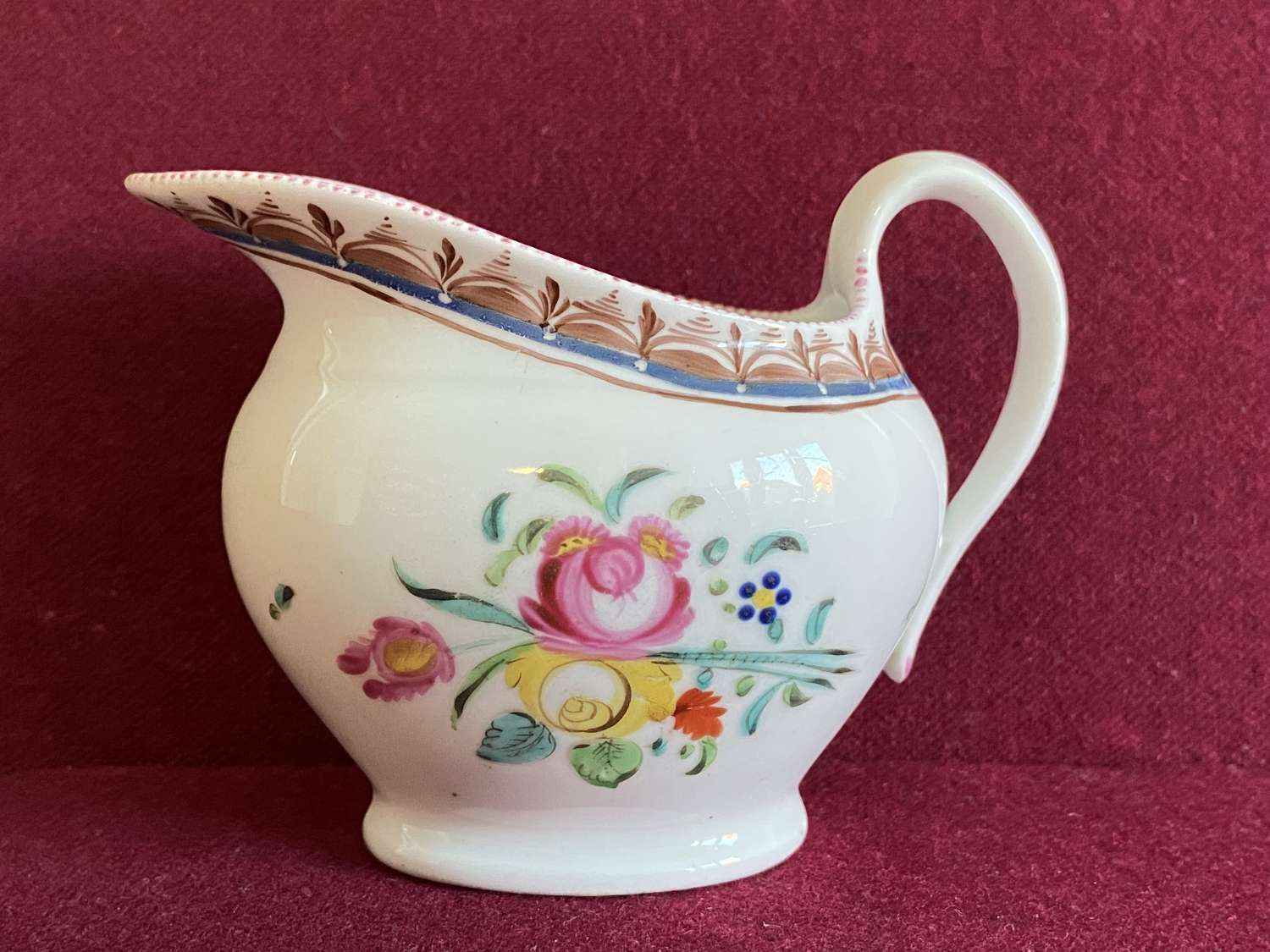A rare Machin porcelain Cream Jug c.1810-1815