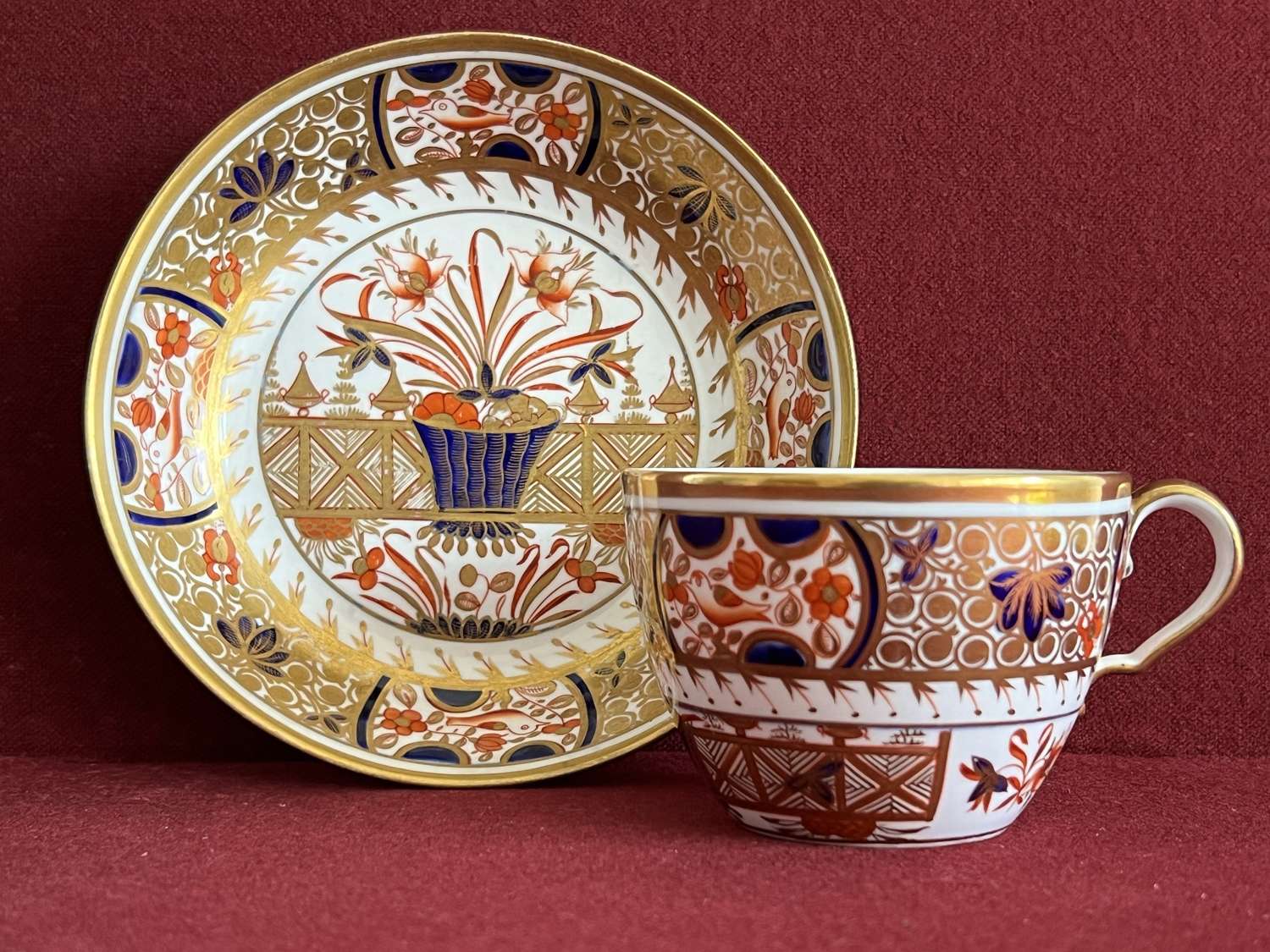 A Spode Porcelain Bute Tea Cup & Saucer c.1805-1810