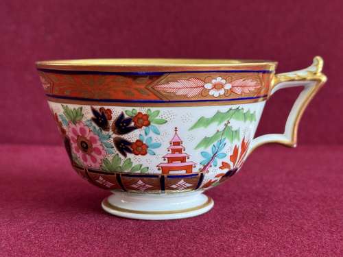 A Flight, Barr and Barr Worcester Porcelain Teacup & Saucer c.1815