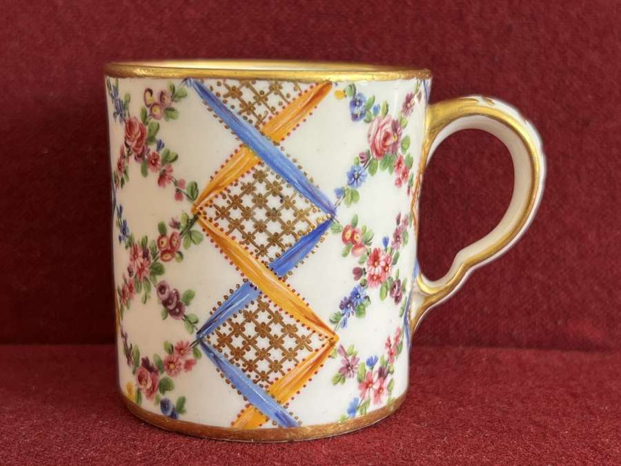 A Sevres Porcelain Coffee Can c.1765-1775