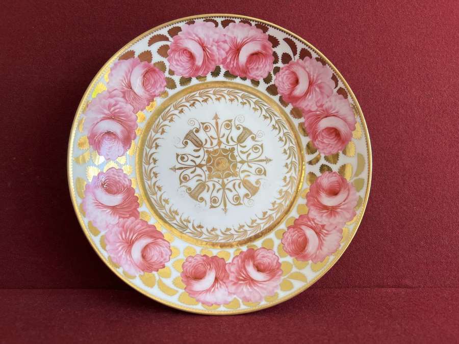 A Spode Felspar Porcelain Plate c.1820 decorated in pattern 3614