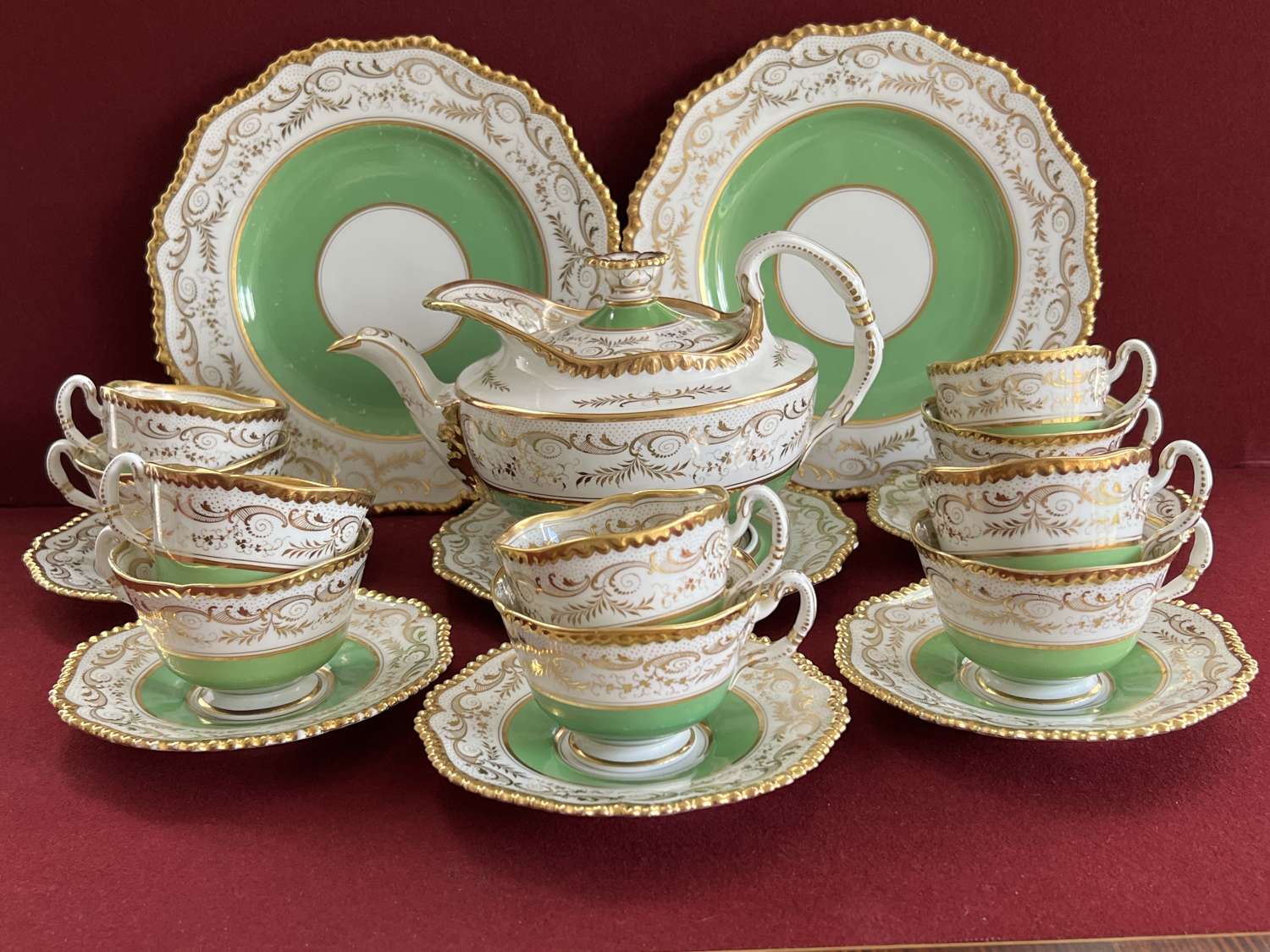 A Flight Barr & Barr Worcester Porcelain Tea & Coffee Set c.1820-30