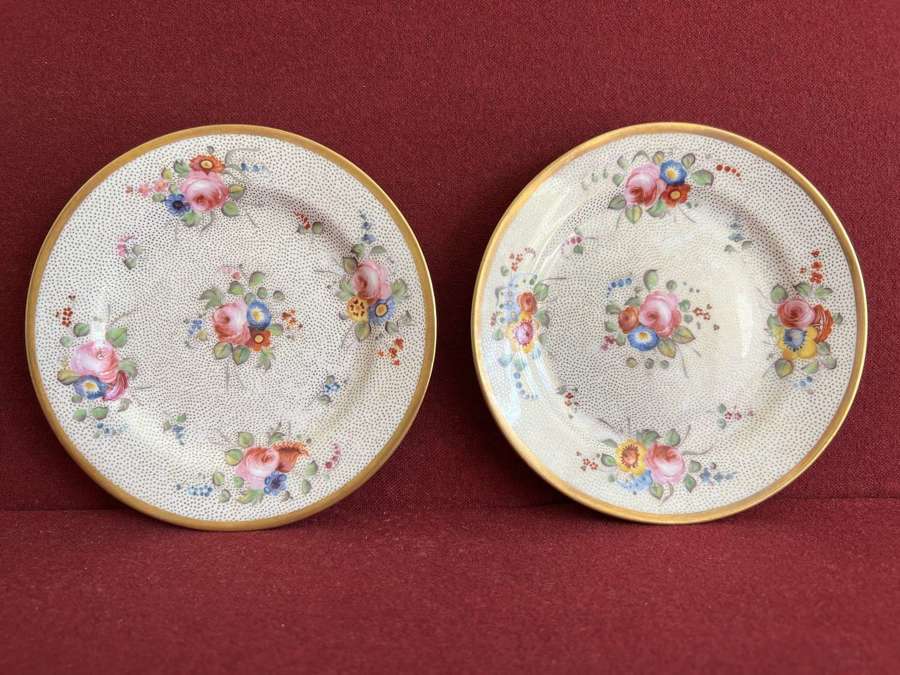 Two Copeland & Garrett Porcelain Side Plates c. 1833-1847