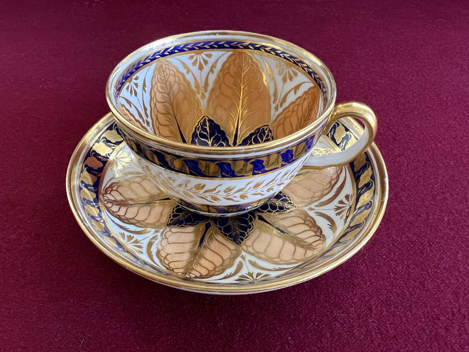 A Job Ridgway & Sons Porcelain Tea Cup & Saucer c.1808-1812