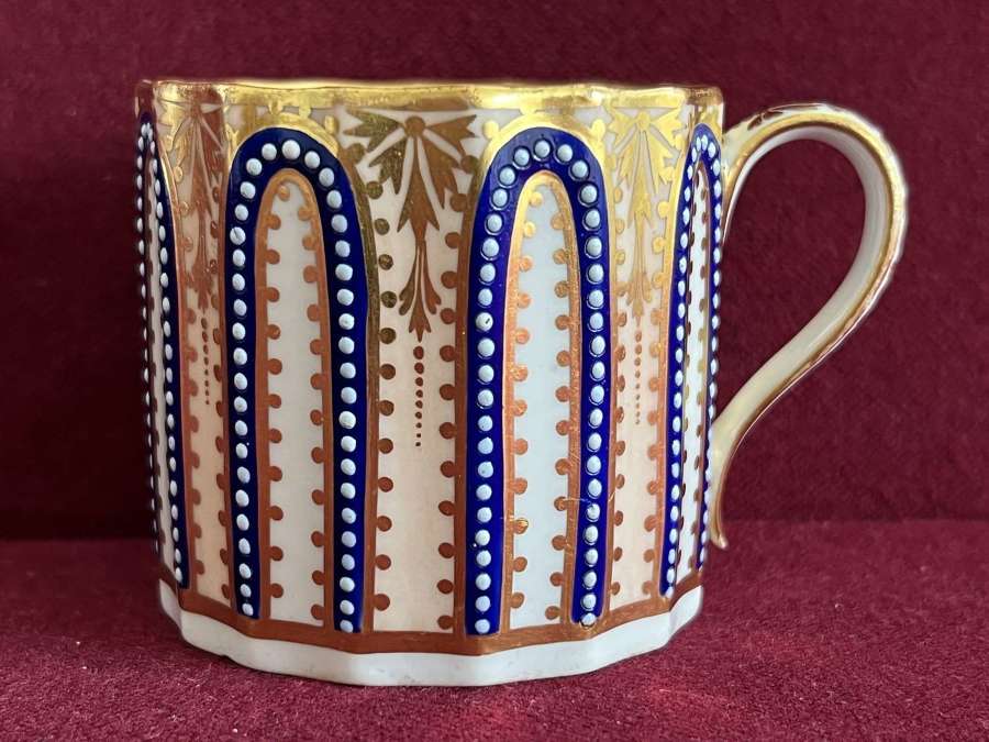A rare Derby Porcelain Coffee Can decorated in pattern 200 c.1785