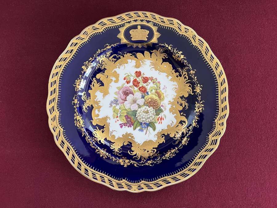A rare and possibly unique Ridgway Royal Porcelain plate c.1850