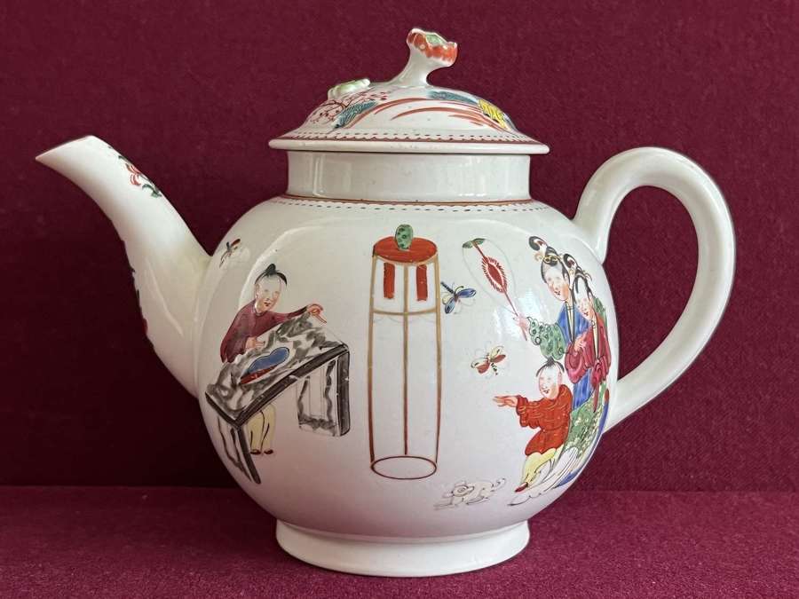 A First Period Dr Wall Worcester Porcelain Teapot c.1770