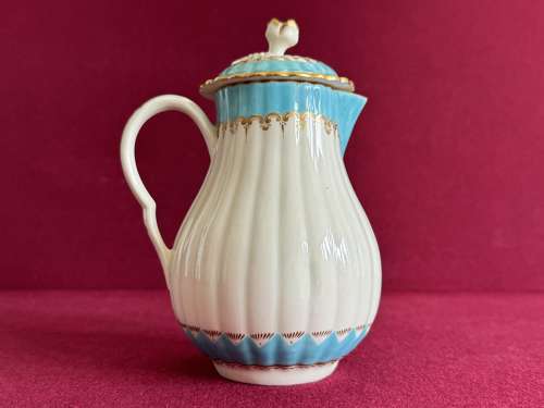 A First Period Worcester Fluted Cream Jug c.1780