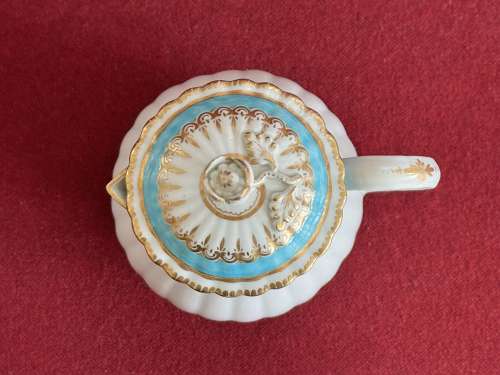 A First Period Worcester Fluted Cream Jug c.1780