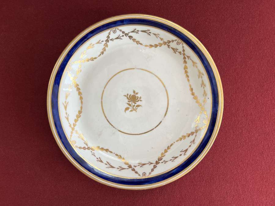 An early New Hall Saucer Dish c.1785 - 1790