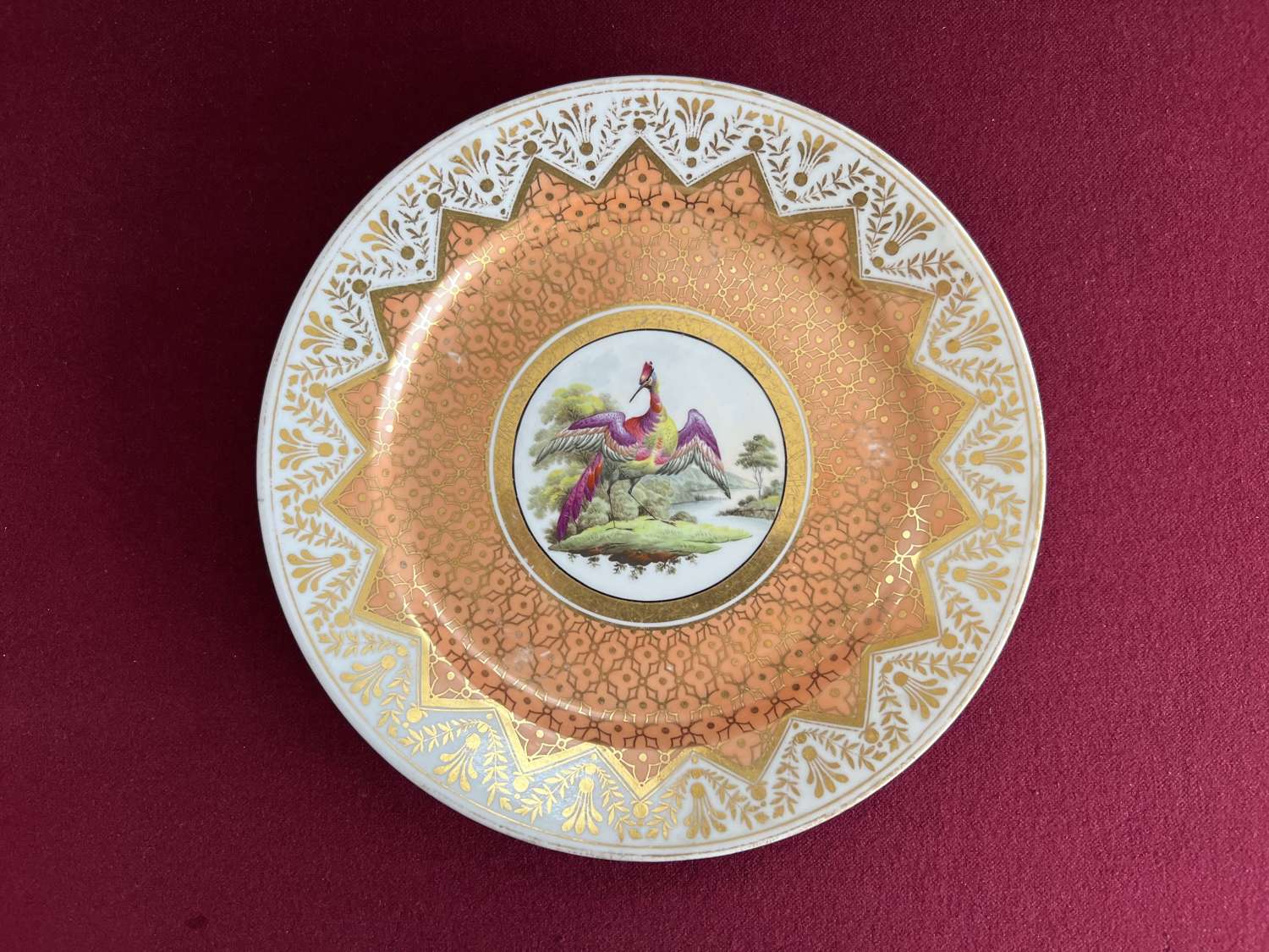A Chamberlain Worcester porcelain dessert plate C.1815