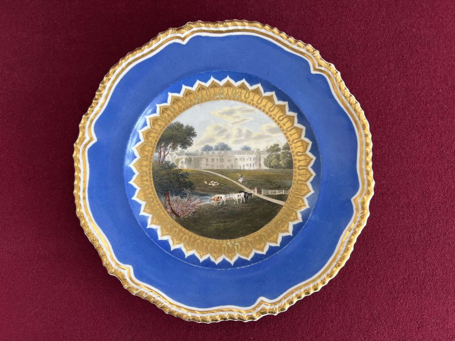 A Grainger Lee & Co Worcester Porcelain Dessert Plate c.1830