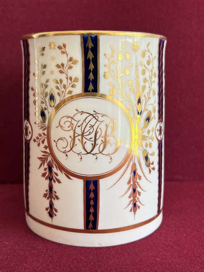 A rare and early Chamberlain Worcester Porcelain Tankard c.1795