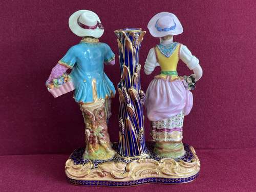 A Minton Porcelain Figural Candlestick c.1835-1840