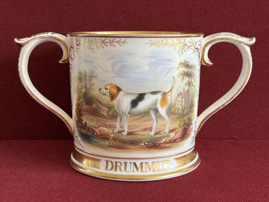 A fine & large English Porcelain 'Loving Cup' c.1849