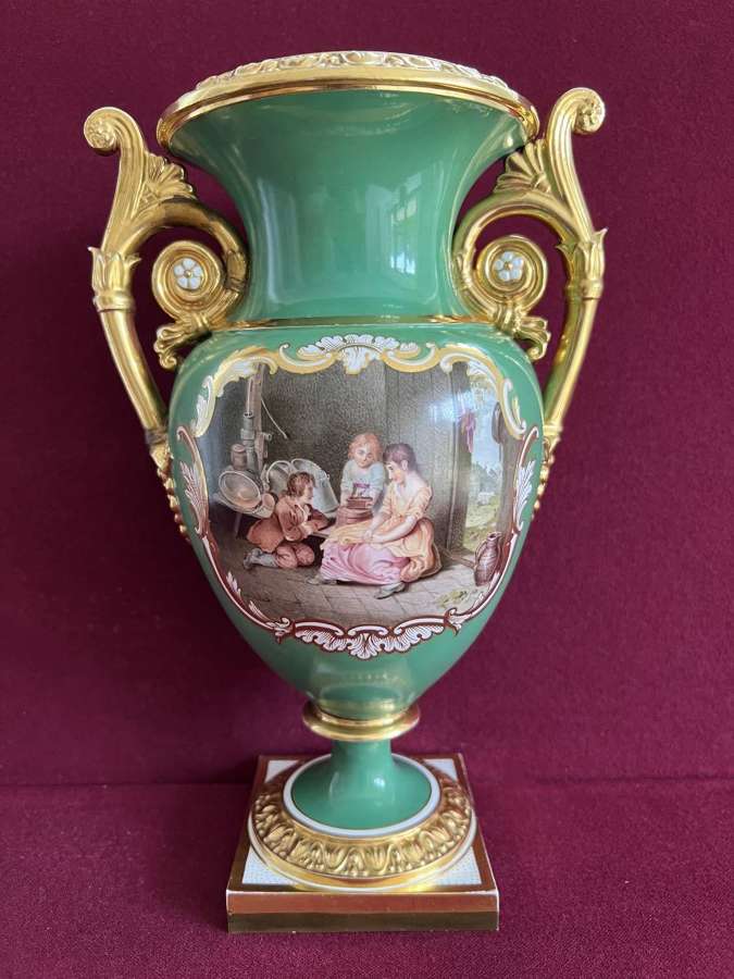 A Flight, Barr and Barr Worcester Porcelain Vase c.1825-1830