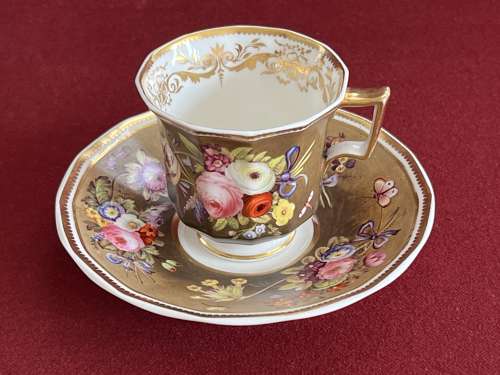 A fine Spode porcelain Coffee Cup & Saucer c.1830
