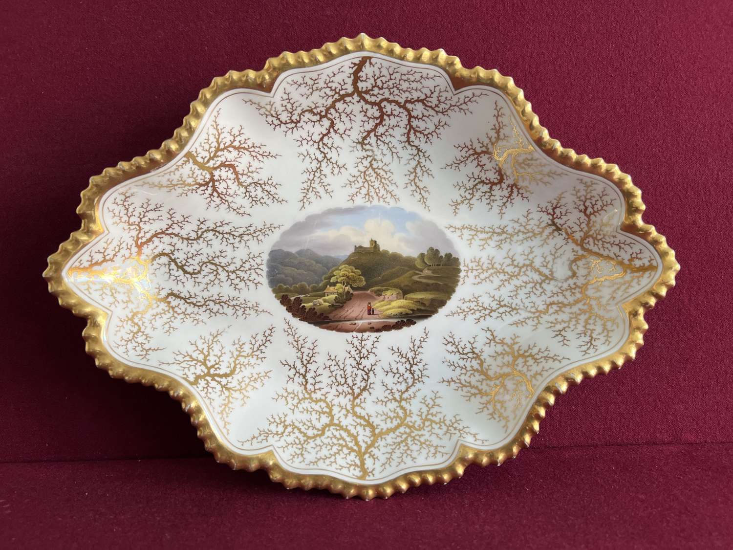 A Flight, Barr and Barr Worcester Porcelain Dessert Dish c.1820