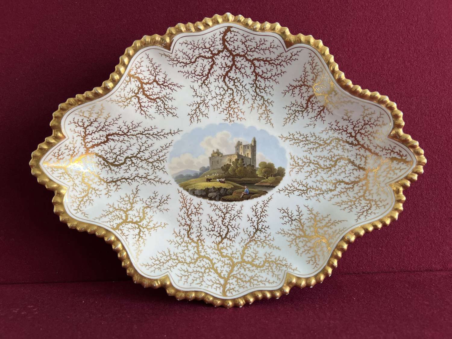 A Flight, Barr and Barr Worcester Porcelain Dessert Dish c.1820