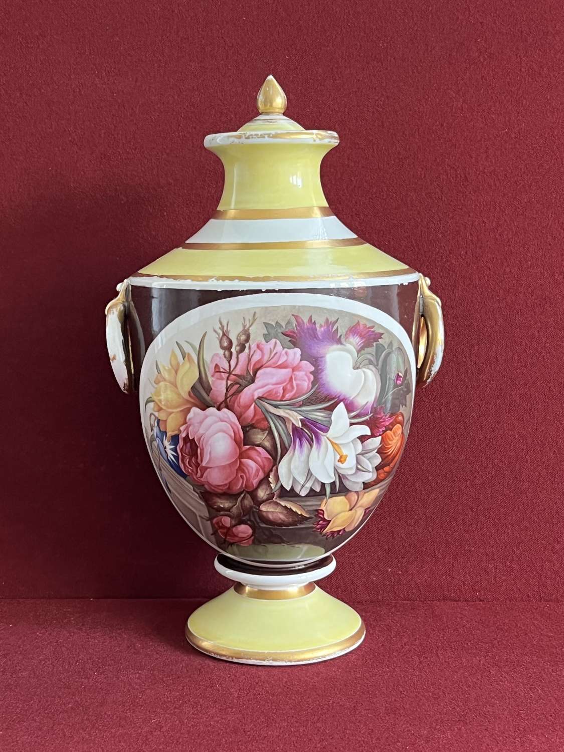 A rare Davenport Hybrid Hard-Paste porcelain Vase c.1807-1812