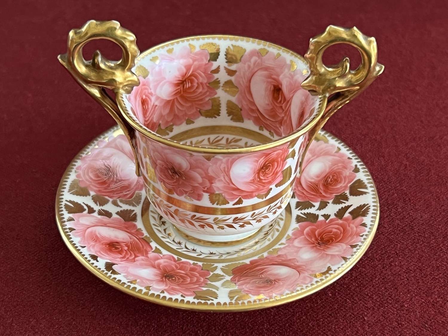 A Davenport Porcelain Cabinet Cup & Stand c.1820