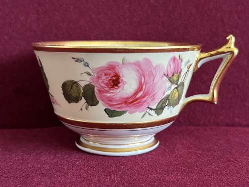 A Flight, Barr and Barr Worcester porcelain trio c.1815