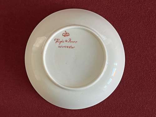 A Flight & Barr Worcester Porcelain Coffee Can & Saucer c.1800