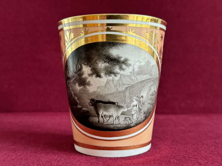 A Flight & Barr Worcester Porcelain Lemonade Beaker c.1800
