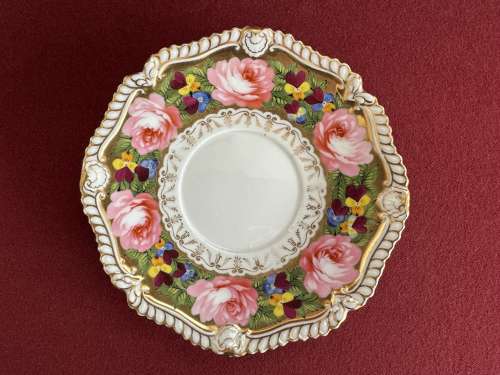 A Chamberlain Worcester Porcelain Trio pattern 924 c.1816