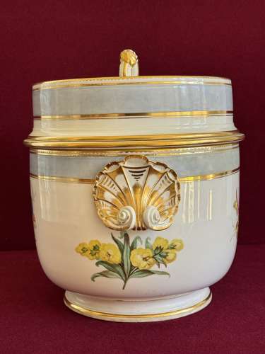 A Derby Porcelain Ice Pail decorated by Edward Withers c.1790