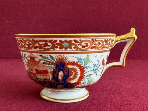 A Flight Barr and Barr Worcester Porcelain Japan pattern trio c.1815