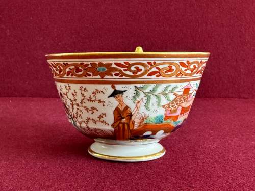 A Flight Barr and Barr Worcester Porcelain Japan pattern trio c.1815