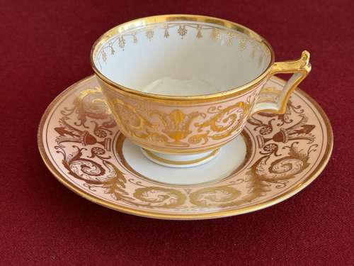 A Flight, Barr & Barr Worcester Porcelain Trio c.1815-1820