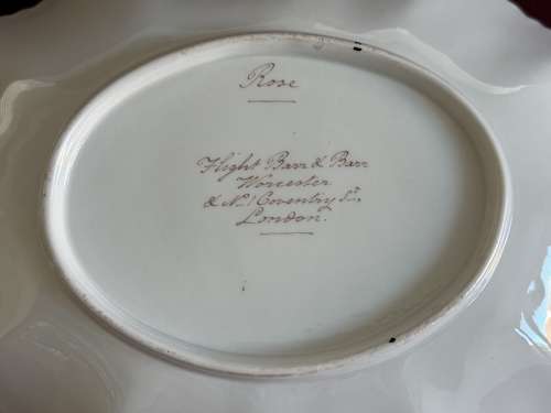 A Flight, Barr & Barr Worcester Porcelain Dessert Basket c.1820 - 30