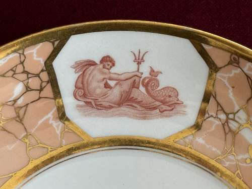 A Flight & Barr Worcester Porcelain Saucer Dish c.1800