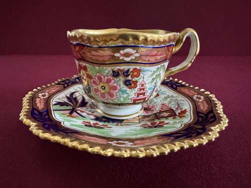 A Flight, Barr & Barr Worcester Porcelain Coffee Cup & Saucer c.1815