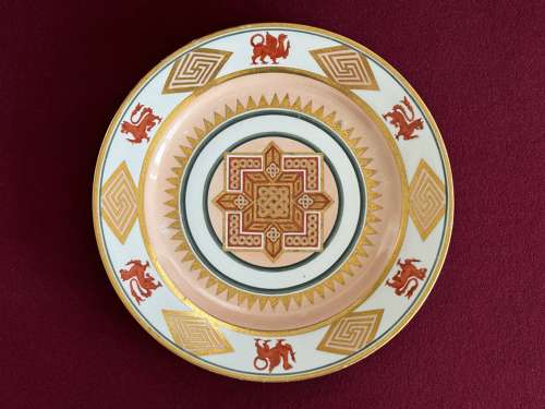 A rare Barr, Flight & Barr Worcester Celtic Design Dinner Plate c.1810