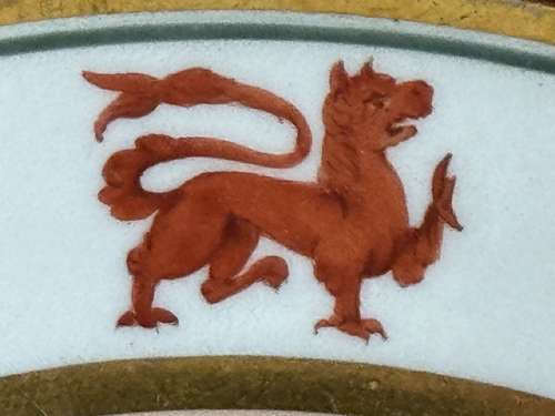 A rare Barr, Flight & Barr Worcester Celtic Design Dinner Plate c.1810