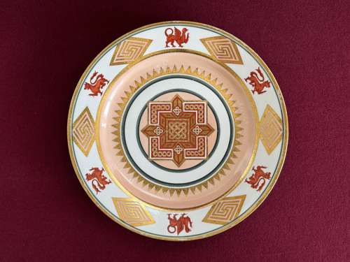 A rare Barr, Flight & Barr Worcester Celtic Design Dinner Plate c.1810