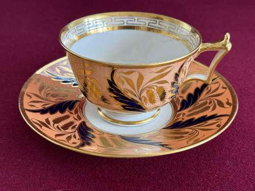 A Flight, Barr and Barr Worcester Porcelain Trio c.1815-1820