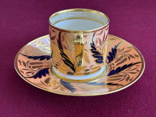 A Flight, Barr and Barr Worcester Porcelain Trio c.1815-1820