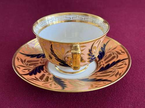 A Flight, Barr and Barr Worcester Porcelain Trio c.1815-1820