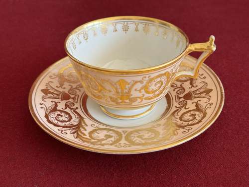 A Flight, Barr & Barr Worcester Porcelain Trio c.1815-1820