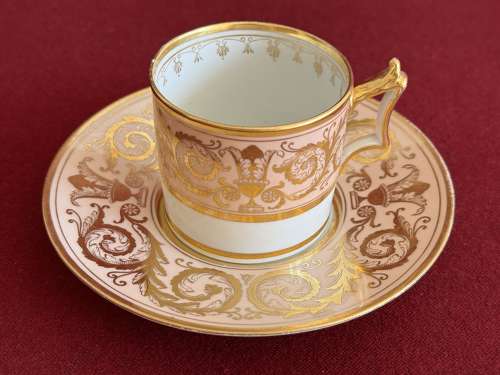 A Flight, Barr & Barr Worcester Porcelain Trio c.1815-1820