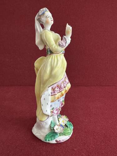 A fine Bow porcelain figure of a Turkish Dancer c.1762