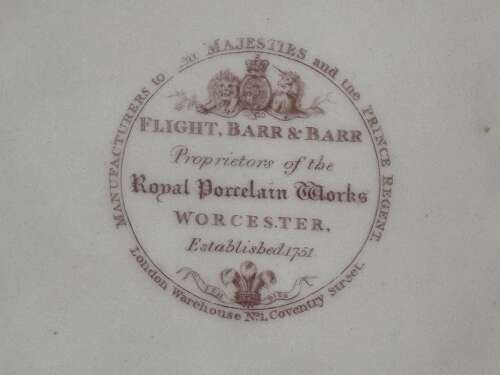 A Flight, Barr and Barr Worcester Porcelain Entrée Dish c.1815 - 1820